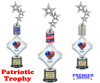  Patriotic theme trophy. 16" tall Great trophy for all of your patriotic themed events!  001