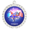  Patriotic Medal with choice of artwork.  Silver  2 3/4" medal includes free neck ribbon.  M70 s