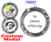 Custom medal.  Upload your logo, art work or text for a unique medal great for any event!  930S