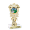 Soccer trophy.  6" Soccer trophy with choice of artwork. MF3260