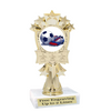 Soccer trophy.  6" Soccer trophy with choice of artwork. MF3260