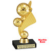 Soccer trophy.  6" Soccer trophy is great for your schools, soccer teams and rec. departments.   9605