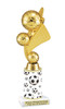 Soccer trophy.   Great trophy for your soccer team, schools and rec departments - sub columns  9605