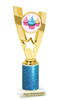 Cupcake theme trophy with glitter column.  Great for your baking contests, parties, pageants and more!  90786-1