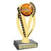 Halloween theme trophy.  Choice of art work and base.  9 designs available. ph76