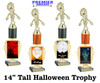 Halloween trophy. Great trophy for your Halloween events, pageants and more.  14" tall - Zombie