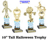 Our Exclusive Halloween trophy. Great trophy for your Halloween events, pageants and more.  10" tall - Sub 2