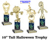 Our Exclusive Halloween trophy. Great trophy for your Halloween events, pageants and more.  10" tall - Sub 7