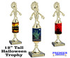 Our Exclusive Halloween trophy. Great trophy for your Halloween events, pageants and more.  12" tall - Sub 4