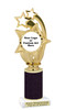 Custom glitter trophy.  Add your logo or art work for a unique award!  Numerous glitter colors and heights available - ph55