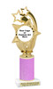 Custom glitter trophy.  Add your logo or art work for a unique award!  Numerous glitter colors and heights available - ph55