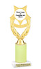 Custom glitter trophy.  Add your logo or art work for a unique award!  Numerous glitter colors and heights available - ph97