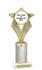 Custom glitter trophy.  Add your logo or art work for a unique award!  Numerous glitter colors and heights available - 5086g