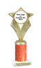 Custom glitter trophy.  Add your logo or art work for a unique award!  Numerous glitter colors and heights available - 5086g