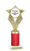 Custom glitter trophy.  Add your logo or art work for a unique award!  Numerous glitter colors and heights available - 5086g