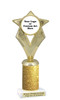 Custom glitter trophy.  Add your logo or art work for a unique award!  Numerous glitter colors and heights available - 5086g