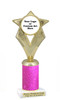 Custom glitter trophy.  Add your logo or art work for a unique award!  Numerous glitter colors and heights available - 5086g