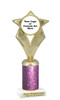 Custom glitter trophy.  Add your logo or art work for a unique award!  Numerous glitter colors and heights available - 5086g