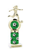 female Soccer trophy.   Great trophy for your soccer team, schools and rec departments - sub columns  5714