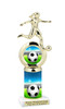 female Soccer trophy.   Great trophy for your soccer team, schools and rec departments - sub columns  5714