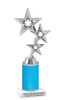 Glitter trophy with silver stars.  Numerous trophy heights available - silver stars