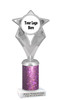 Custom glitter trophy.  Add your logo or art work for a unique award!  Numerous glitter colors and heights available - 5086s