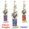 Cheer figure with choice of column color and trophy height.  Great for your squads, contests or just for your favorite cheerleader. (5706 col-1