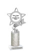 Custom glitter trophy.  Add your logo or art work for a unique award!  Numerous glitter colors and heights available - 5043s
