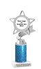 Custom glitter trophy.  Add your logo or art work for a unique award!  Numerous glitter colors and heights available - 5043s