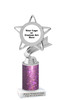 Custom glitter trophy.  Add your logo or art work for a unique award!  Numerous glitter colors and heights available - 5043s