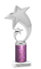 Glitter trophy with silver star.  Numerous trophy heights available - 5080s