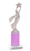 Glitter trophy with silver Modern Victory.  Numerous trophy heights available - Mod victory s
