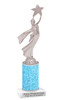 Glitter trophy with silver Modern Victory.  Numerous trophy heights available - Mod victory s