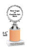 5  1/2" tall  Custom glitter trophy.  Add your logo or art work for a unique award!  Numerous glitter colors  available - 132s