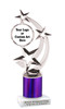  Custom  trophy.  Add your logo or art work for a unique award!  Great for any event or contest.  663s-prism