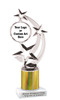  Custom  trophy.  Add your logo or art work for a unique award!  Great for any event or contest.  663s-prism