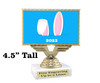 Easter theme trophy.  Great award for your pageants, Easter Egg Hunts, contests, competitions and more.  676-2