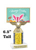 Easter theme trophy.  Great award for your pageants, Easter Egg Hunts, contests, competitions and more.  676-3