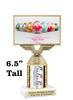 Easter theme trophy.  Great award for your pageants, Easter Egg Hunts, contests, competitions and more.  676-4