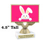 Easter theme trophy.  Great award for your pageants, Easter Egg Hunts, contests, competitions and more.  676-5