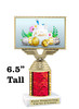 Easter theme trophy.  Great award for your pageants, Easter Egg Hunts, contests, competitions and more.  676-7