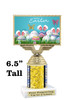 Easter theme trophy.  Great award for your pageants, Easter Egg Hunts, contests, competitions and more.  676-8