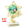 Easter theme trophy.  Festive award for your Easter pageants, contests, competitions and more.  5043g