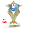 Easter theme trophy.  Festive award for your Easter pageants, contests, competitions and more.  5086g