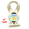 Easter theme trophy.  Festive award for your Easter pageants, contests, competitions and more.  5093g