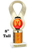 Easter theme trophy.  Festive award for your Easter pageants, contests, competitions and more.  5093g column