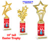 Easter theme trophy.  Festive award for your Easter pageants, contests, competitions and more.  sub05