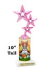 Easter theme trophy.  Festive award for your Easter pageants, contests, competitions and more.  sub07