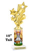 Easter theme trophy.  Festive award for your Easter pageants, contests, competitions and more.  sub07