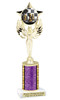 Chess theme one column.  Choice of color, art work and trophy height.  7517